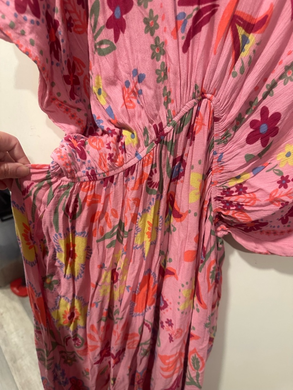 easel Lg Pink Floral Maxi Dress - Picture 11 of 11